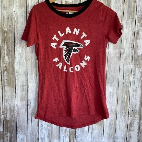 NFL Tops - NWT NFL Atlanta Falcons Logo Tee Women’s Small Red Graphic Football Shirt